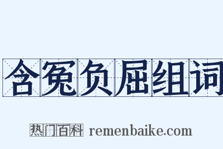 含冤负屈组词是什么意思的图片